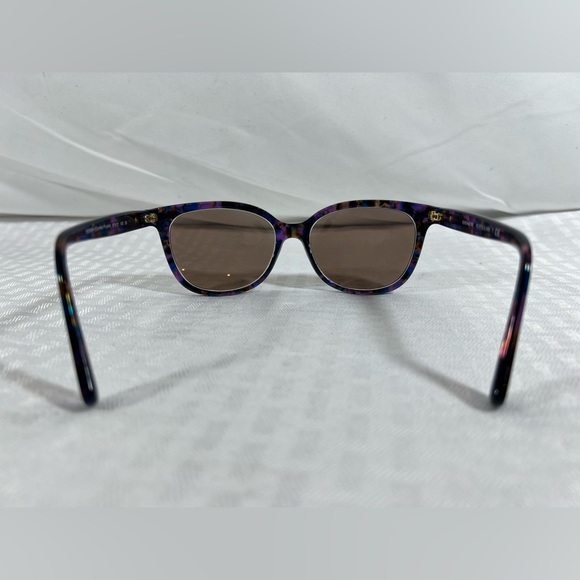 5007: Coach HC8132 Confetti Purple Sunglasses w/ Case has some scratches - Picture 4 of 8